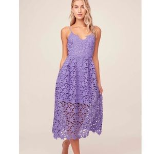 ASTR the label midi lace dress